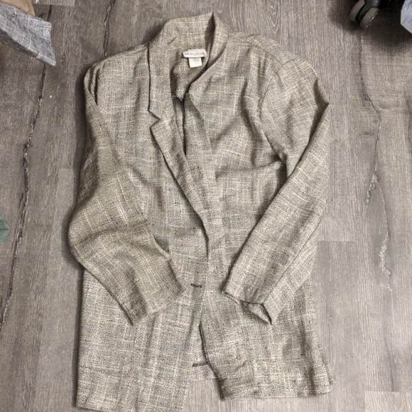 Jackets & Blazers - Vintage 90s blazer black and white size 7